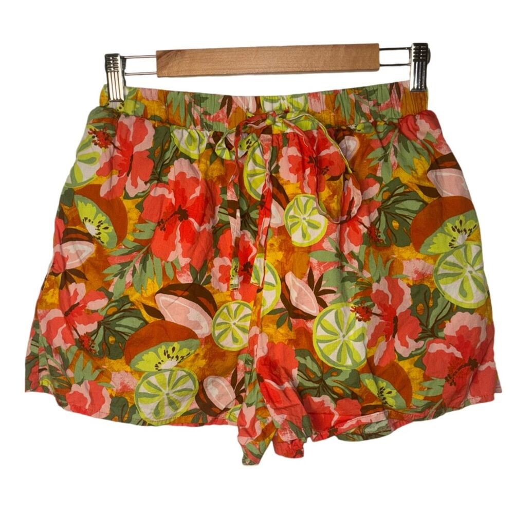 Dress Forum LA Tropical Print Shorts women's size small citrus fruit print
